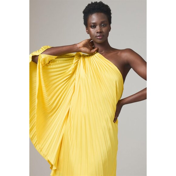 NWT Anthropologie Hutch One-Shoulder Pleated Mini Dress XL - Picture 3 of 4